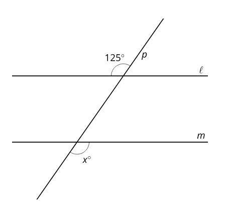 Evaluate the measure x in the figure.-example-1