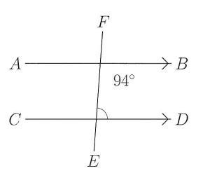 Find the co-interior angle measurements for the measured angle. ?-example-1