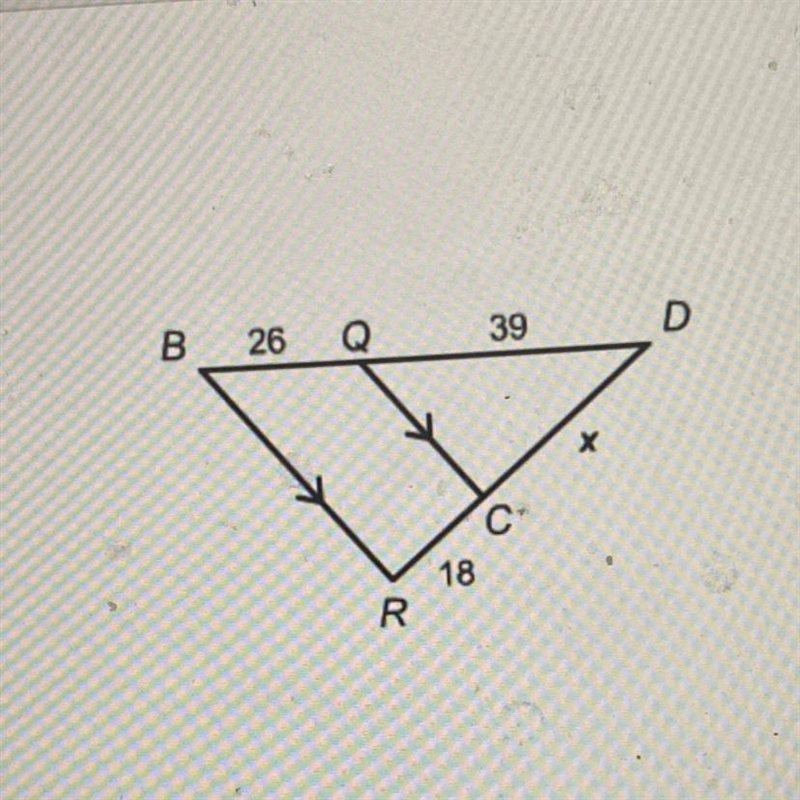 What is the value of x? Enter your answer in the box. units-example-1