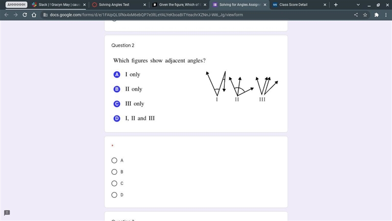 Which figures show adjacent angles-example-1