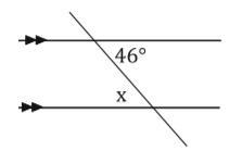 What is the measure of angle x?-example-1