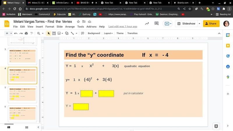 What is the answer I have to type in the yellow boxes?-example-1