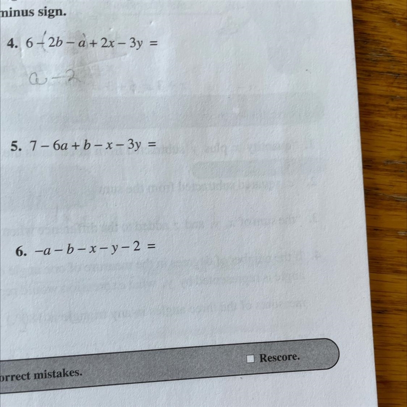 I’m confused how would you do number four your variables are supposed to be an alphabetical-example-1