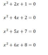 Which equation has no real solutions-example-1