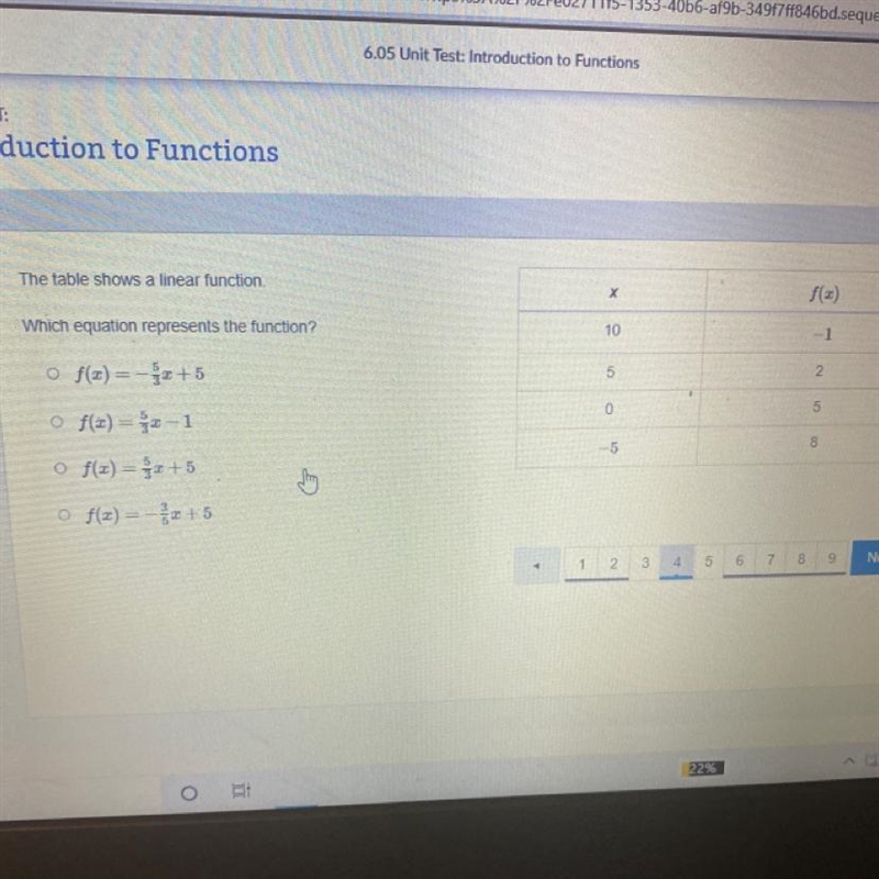 The table shows a linear function.-example-1