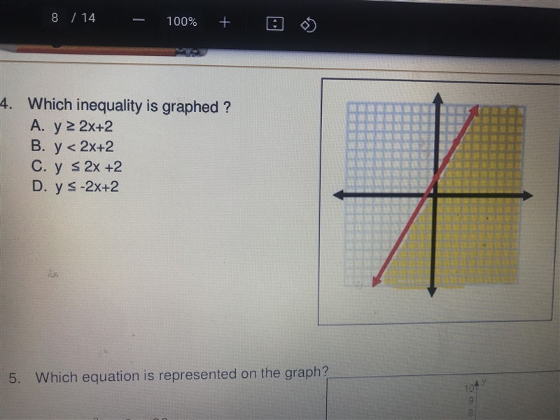 50 pointsss!!! Which inequality is graphed?-example-1