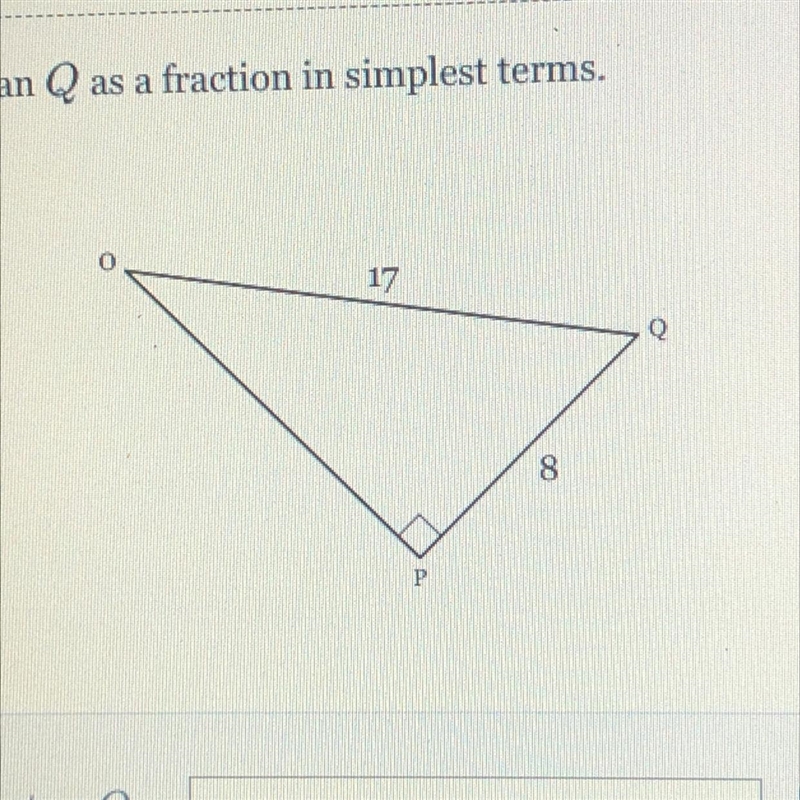 Express tan Q as a fraction in simplest terms.-example-1