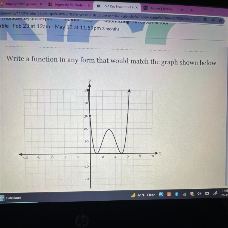 Helppppp!!!Write a function in any form that would match the graph shown below.-example-1