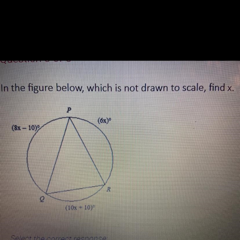 Please help!!! In the figure below, which is not drawn to scale, find x A. 7.1 B. 14.2 C-example-1