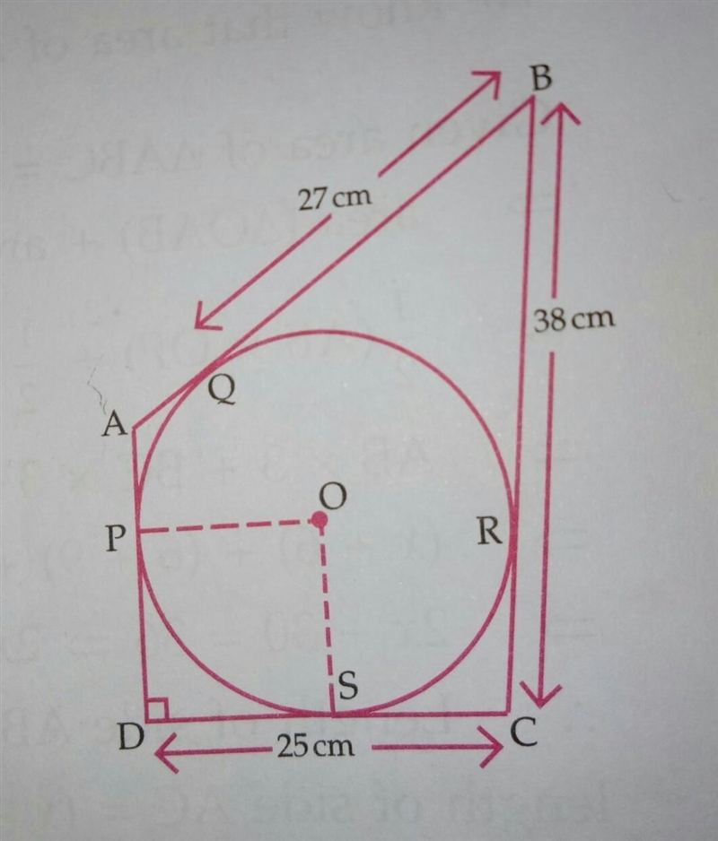 In adjoining figure a circle is inscribed in the quadrilateral ABCD given that BC-example-1