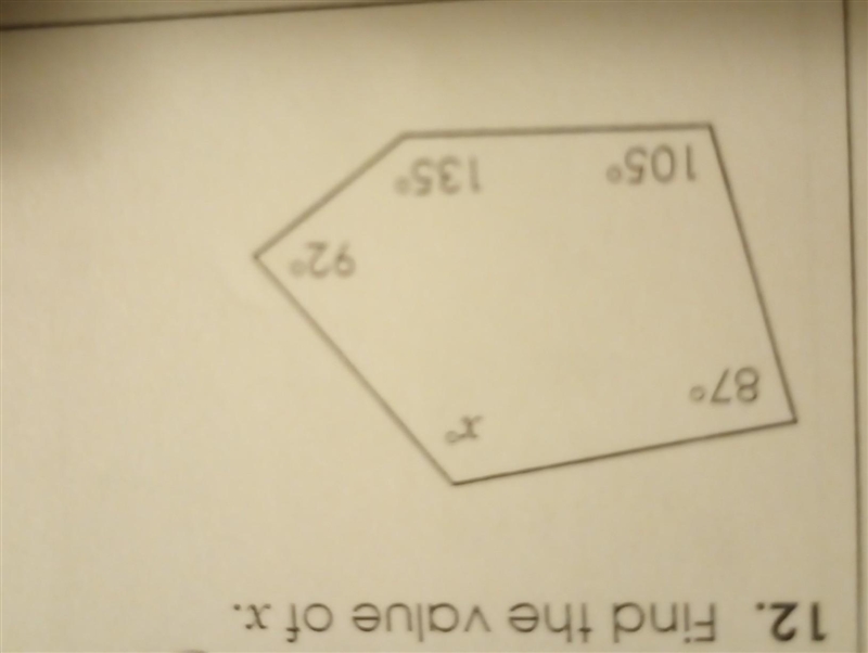 12. Find the value of x. pls help me asap​-example-1