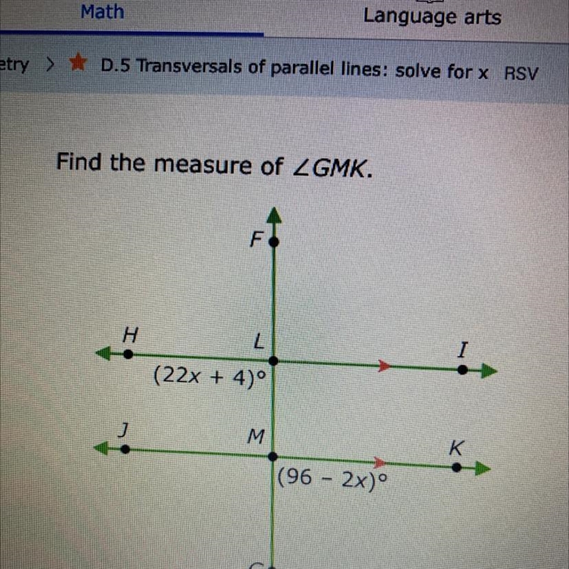 Find the measure of-example-1