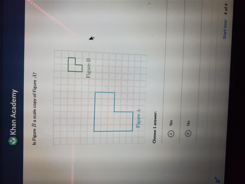 Is Figure B a scale copy of Figure A-example-1