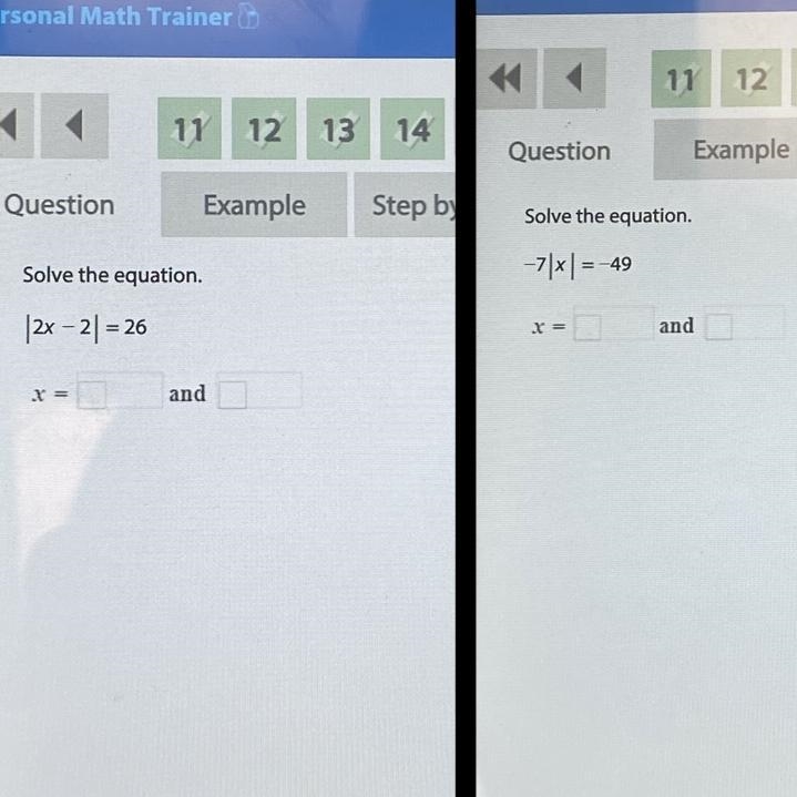 I need help with both of these questions.-example-1