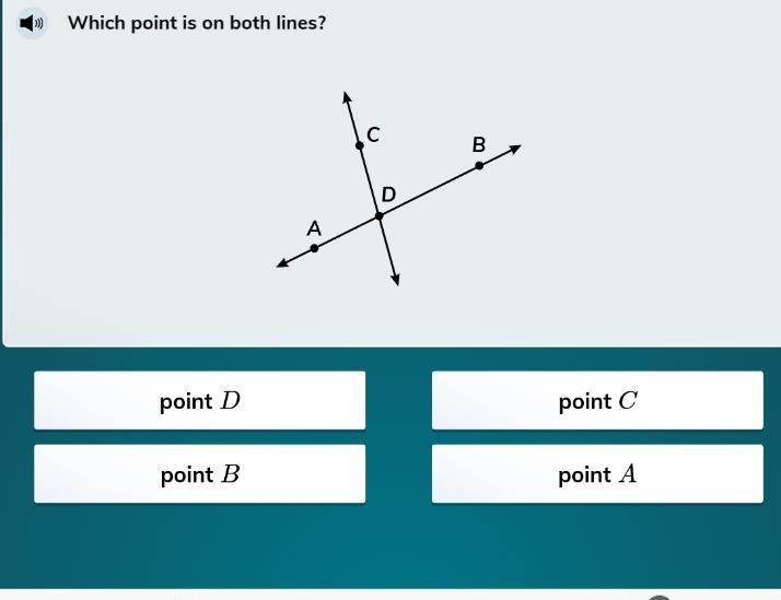 Which point is on both lines-example-1