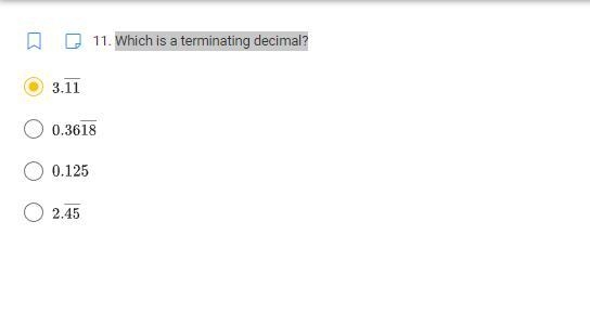 Which is a terminating decimal?-example-1