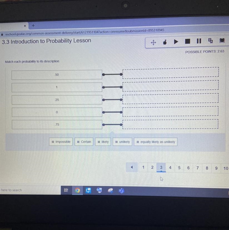 I need help with the introduction to probability lesson. The photo is attached below-example-1