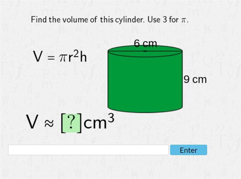 Find the volume of the cylinder-example-1