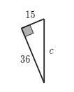 Find the length of the missing side of the right triangle.-example-1