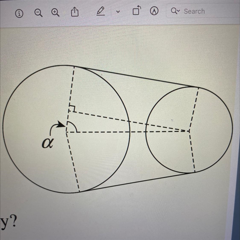 Pls help with b The diameters of two circular pulleys are 6cm and 12 cm, and their-example-1