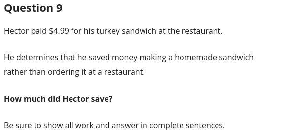 The price for the sandwich is 0.31 turkey slice 0.15 for cheese 0.02 for lettuce. And-example-2