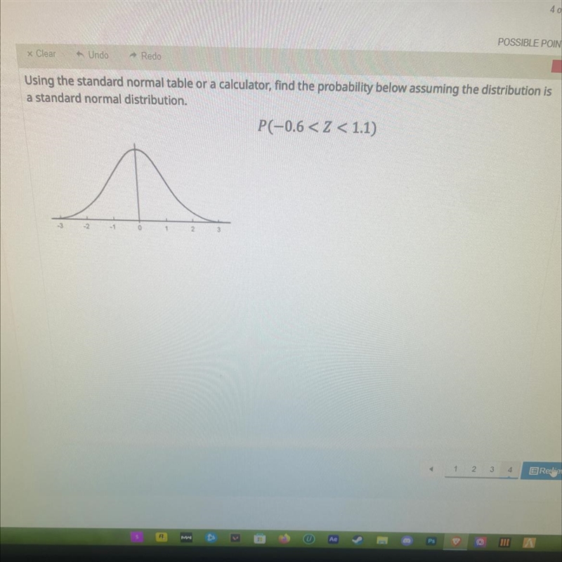 Find the probability below assuming the distribution is a standard normal distribution-example-1