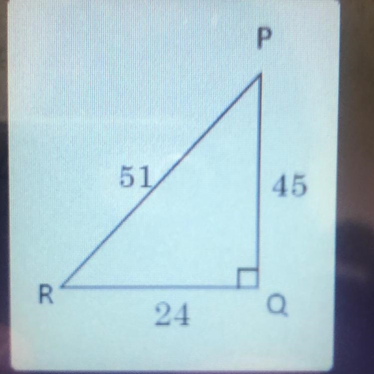 Find the simplified trig ratio (fraction) of tan p-example-1