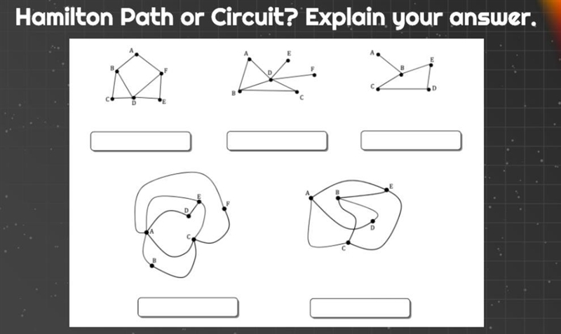 Hamilton path or Circuit? explain answer-example-1