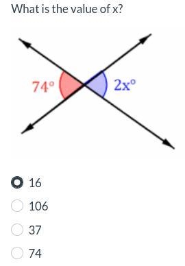 What is the value of x? ( Not 16 )-example-1