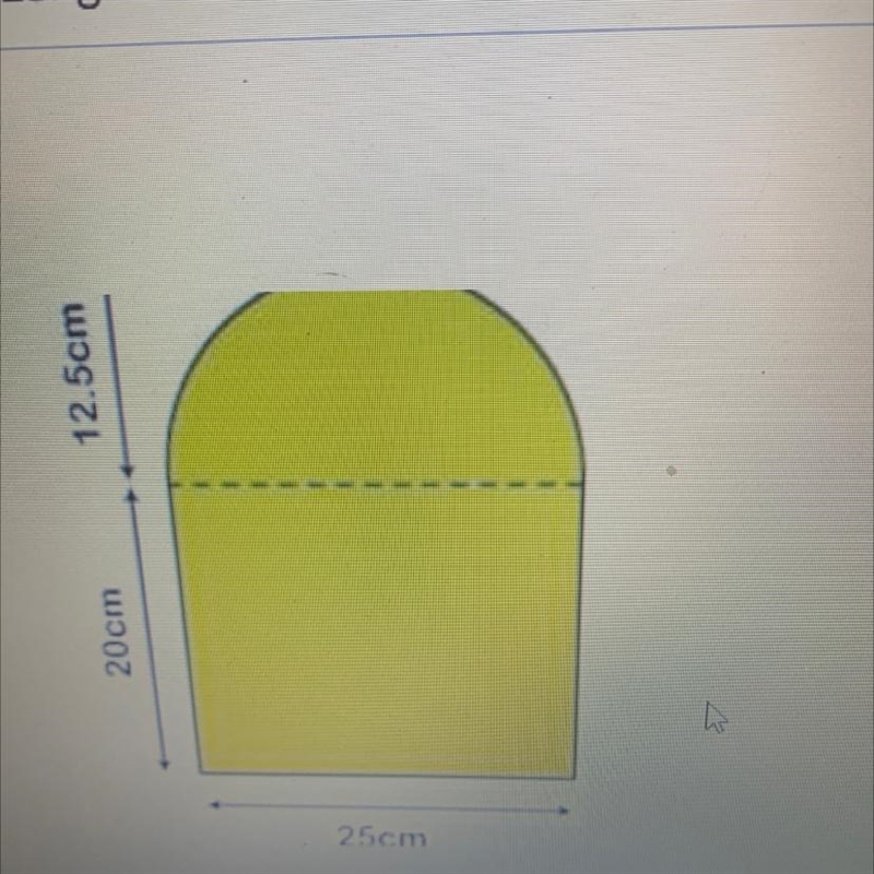 What is the area of the composite figure? A. 500 b. 490.62 C.245.31 D. 745.31-example-1