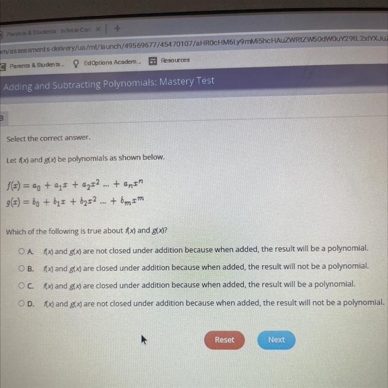 Let #x) and g(x) be polynomials as shown below.-example-1