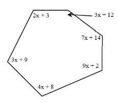 For the diagram at right, write and solve an equation to find x-example-1