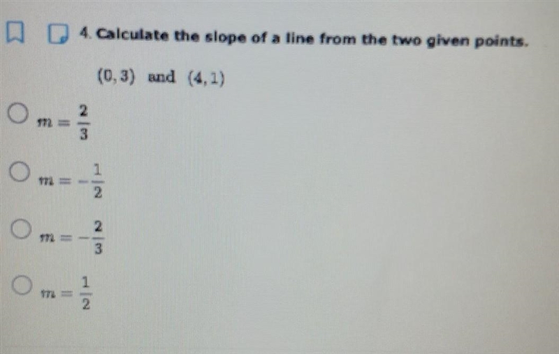 Calculate the slope of a line ​-example-1