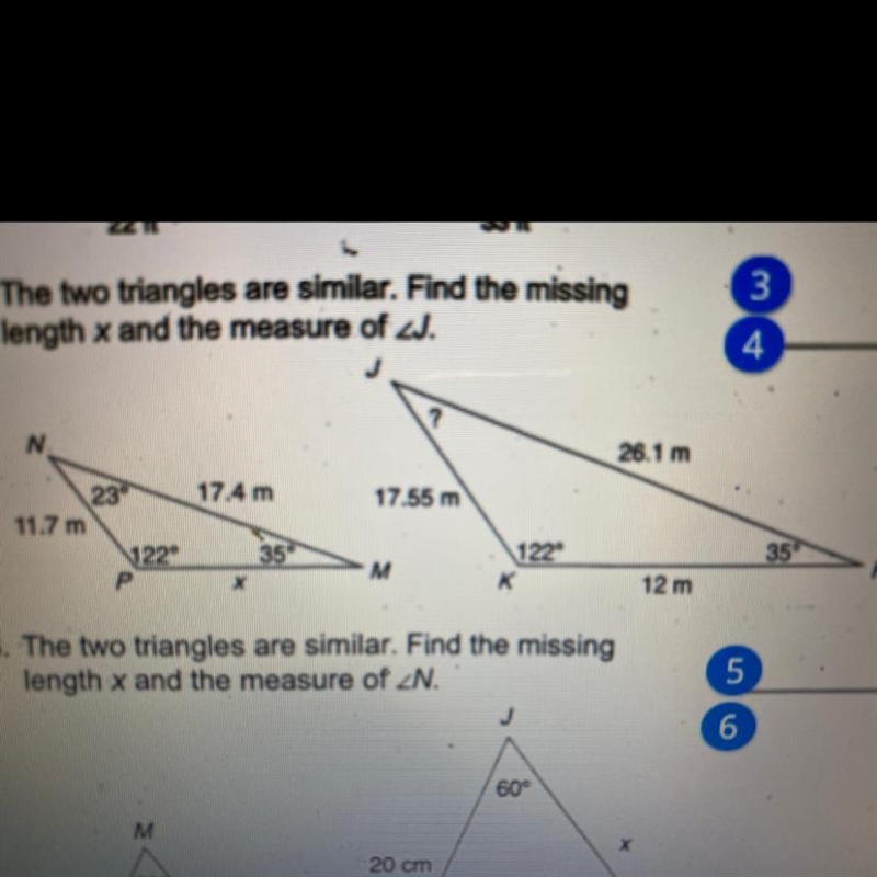 Please find the length of x-example-1