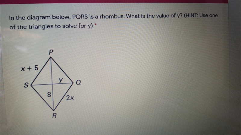 HELP ME PLS. what is the value of y?-example-1