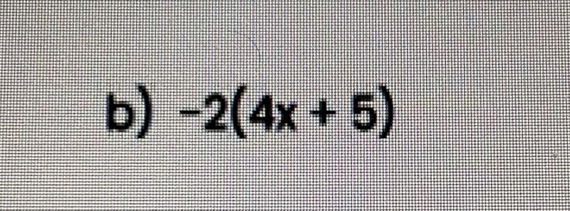 Use the distributive property and gather the like terms in the equation below.-example-1