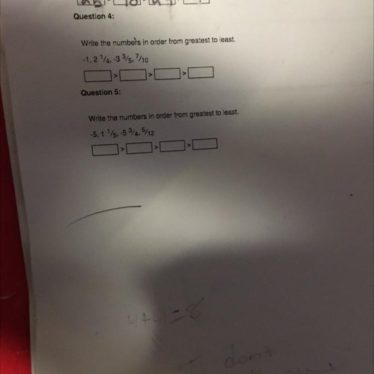 Need the answer for 4 and 5 please help with BOTH please-example-1