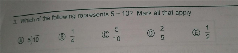 Which of the following represents 5 + 10? Mark all that apply.​-example-1