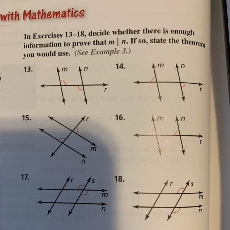 Is there any evidence to prove m and n are parallel-example-1