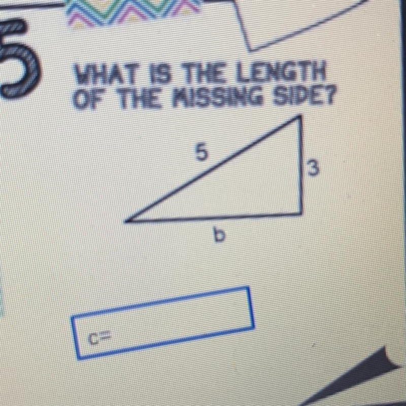 WHAT S THE LENGTH OF THE MISSING SIDE? 3-example-1