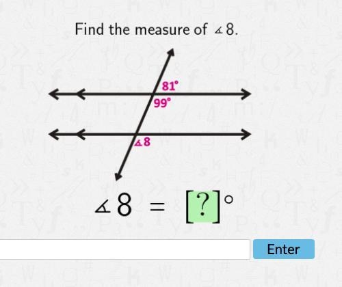 Find the measure of angle 8-example-1