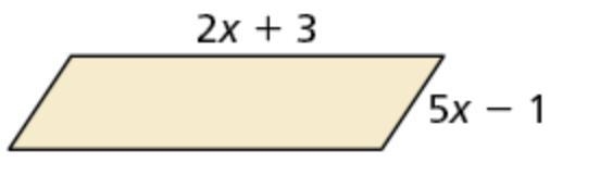 Write and simplify an expression that represents the perimeter of the parallelogram-example-1