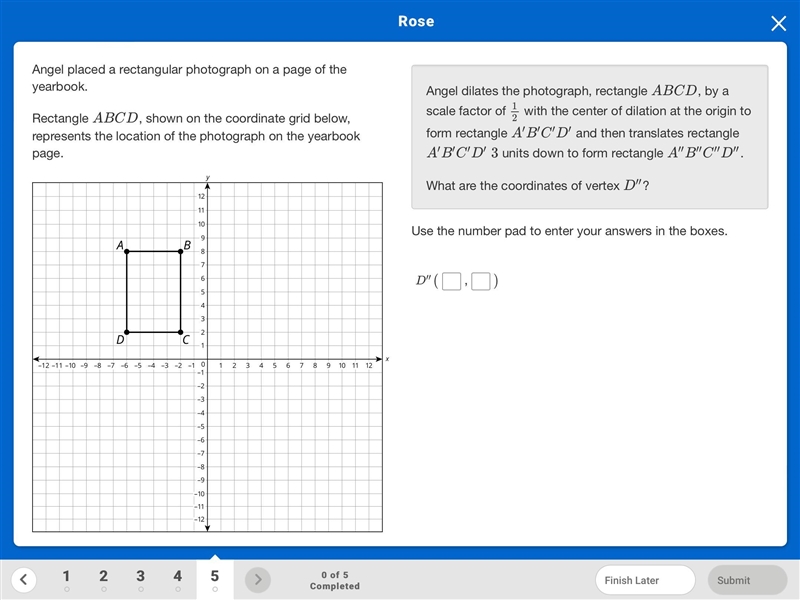 I don’t know how to answer this question are when I dilate it across the origin where-example-1