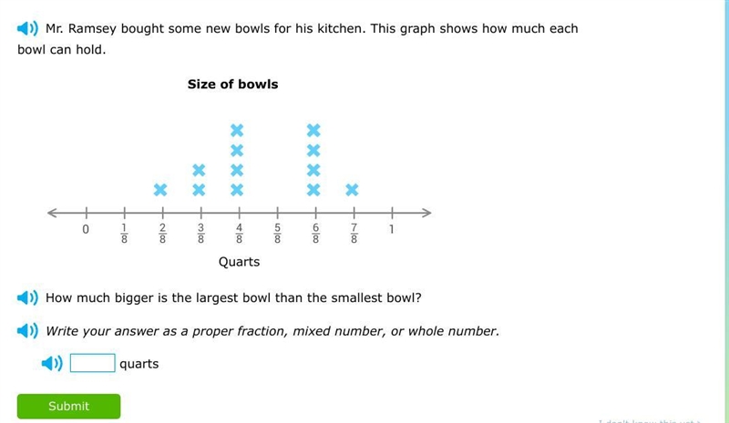 How much bigger is the largest bowl than the smallest bowl?-example-1