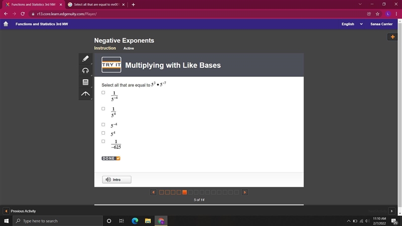 Select all that are equal to-example-1