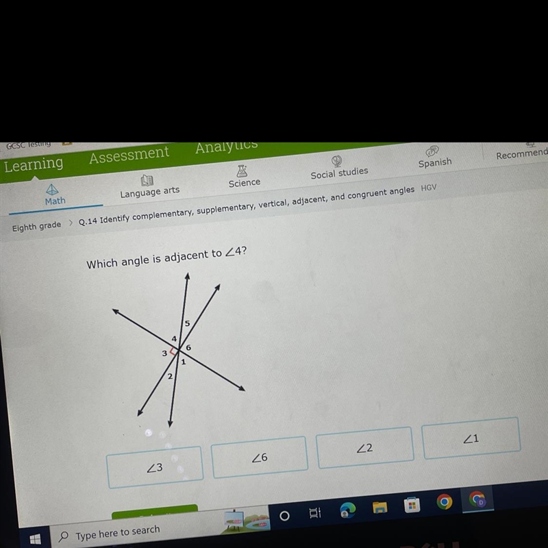 Which angle is adjacent to 24? * N 4 S 26 22 30-example-1