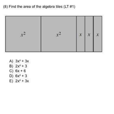 Find the area of the algebra tiles-example-1