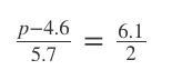 Show work Solve for p. p = 26.585 p = 21.985 p = 12.785 p = 8.185-example-1