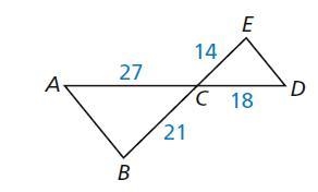 Show that the triangles are similar and write a similarity statement. pls help...-example-1