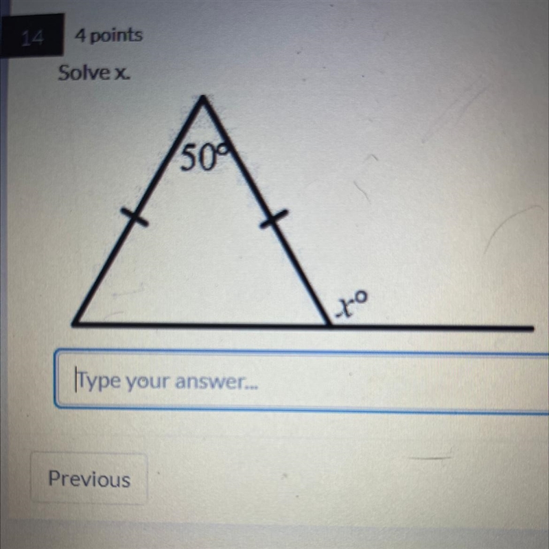 Solve for x triangles-example-1